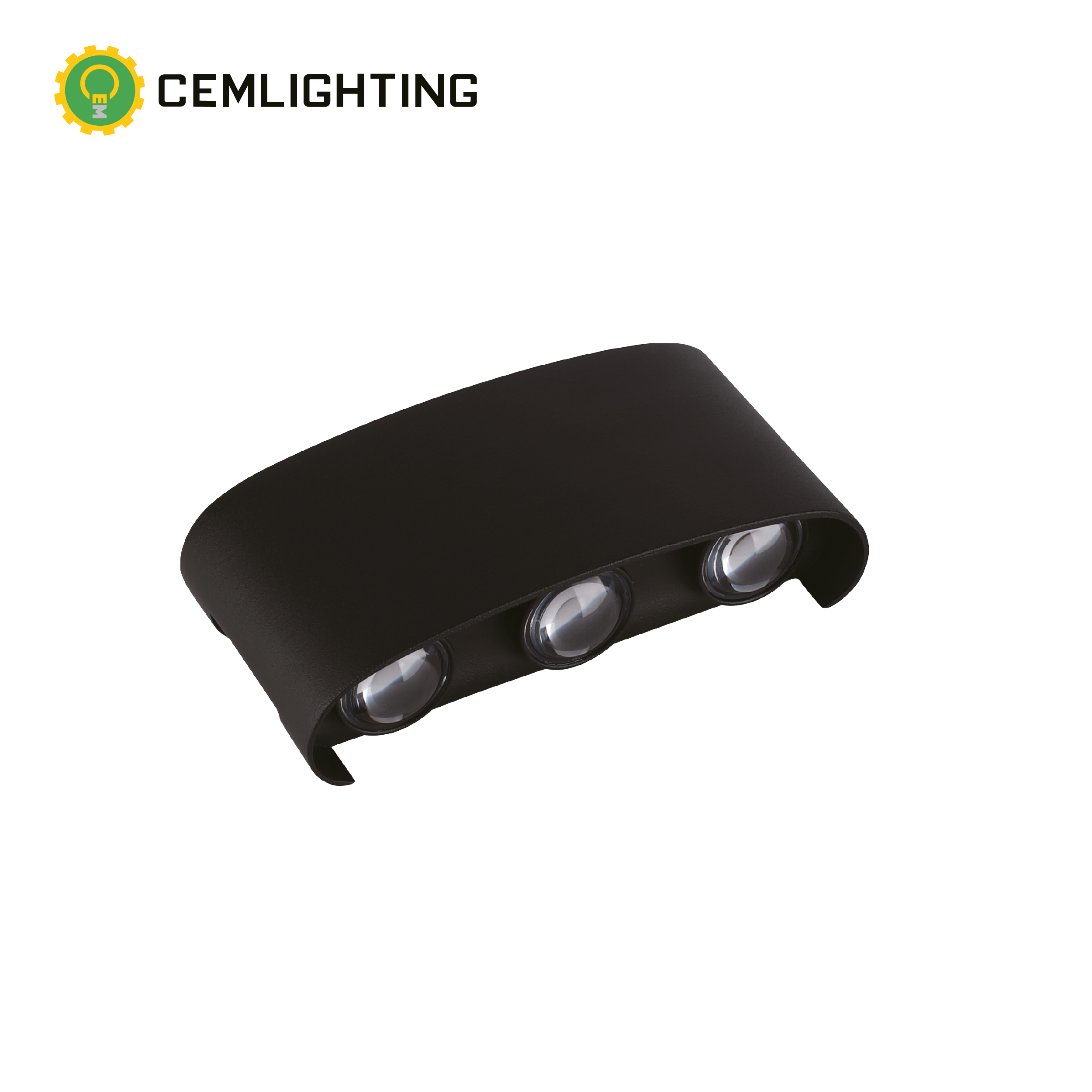 APLIQUE LED 6 OJOS NEGRO POLICARBONATO