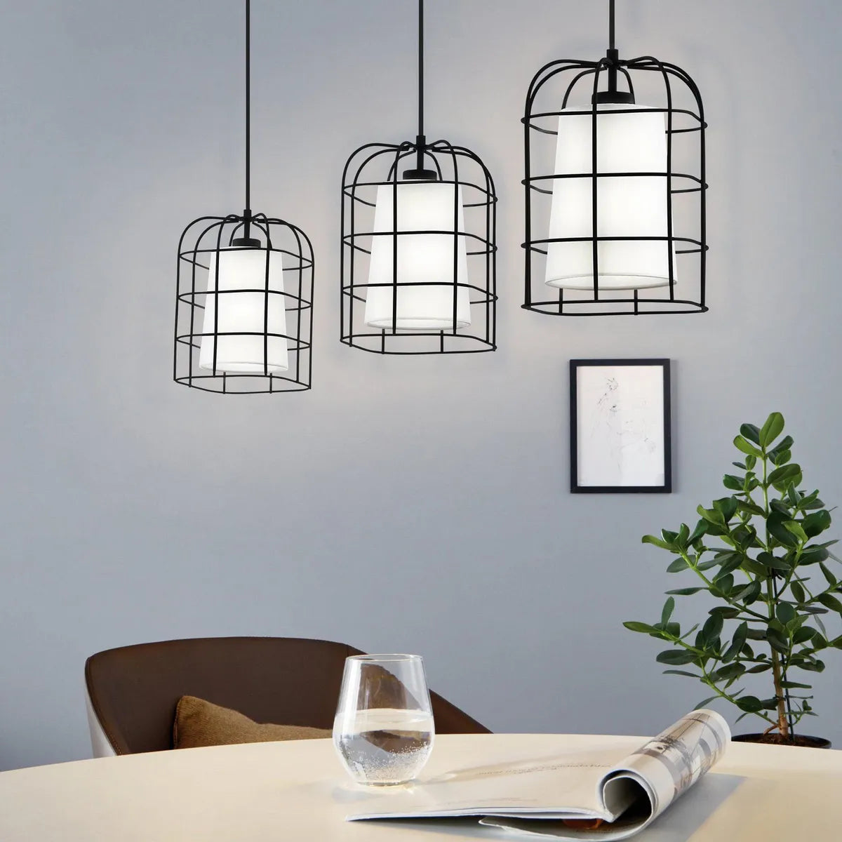 LAMPARA BITTAMS 3 LUCES EGLO