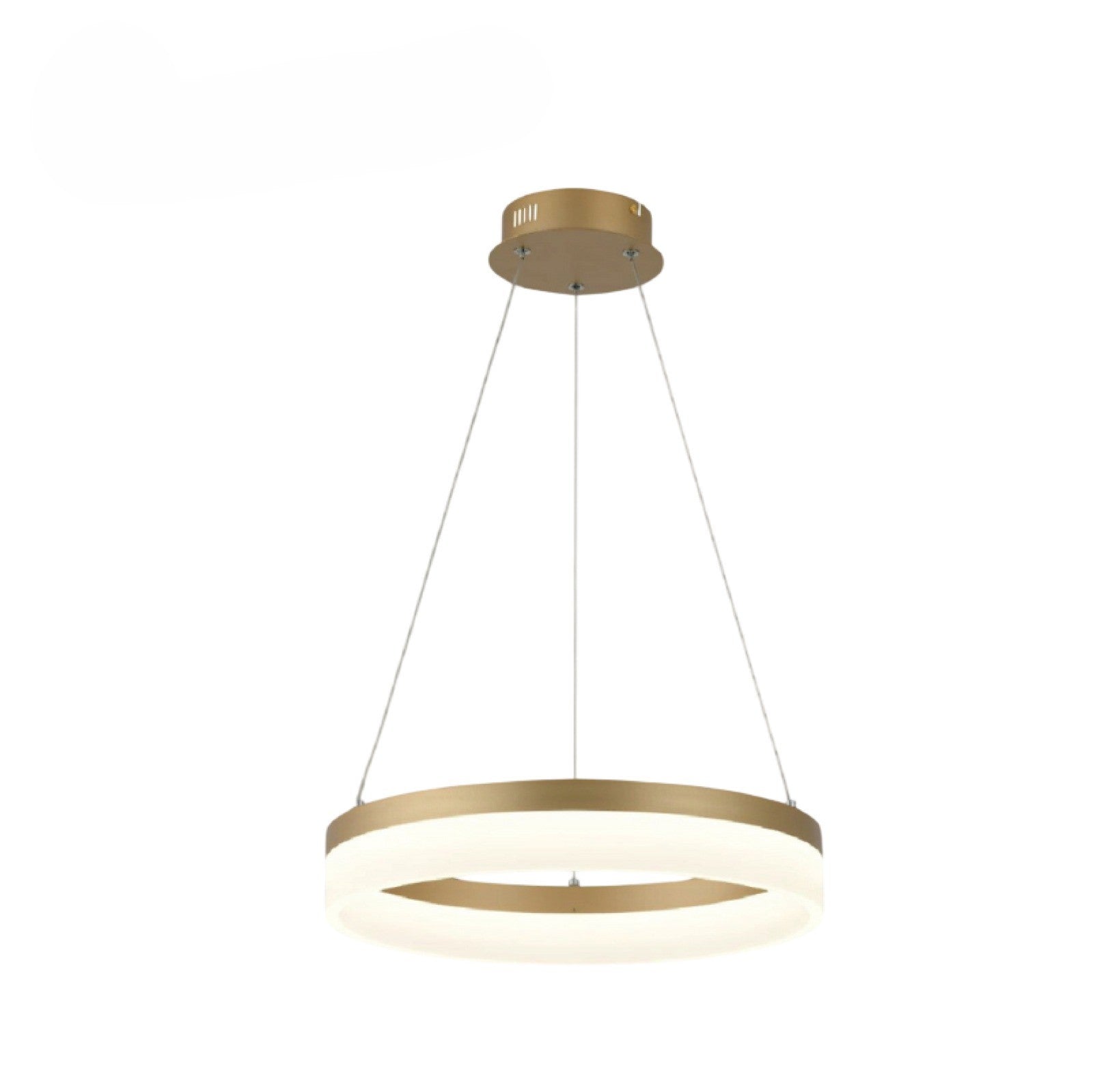 LAMPARA COLGANTE LED ALASKA 74W DORADA