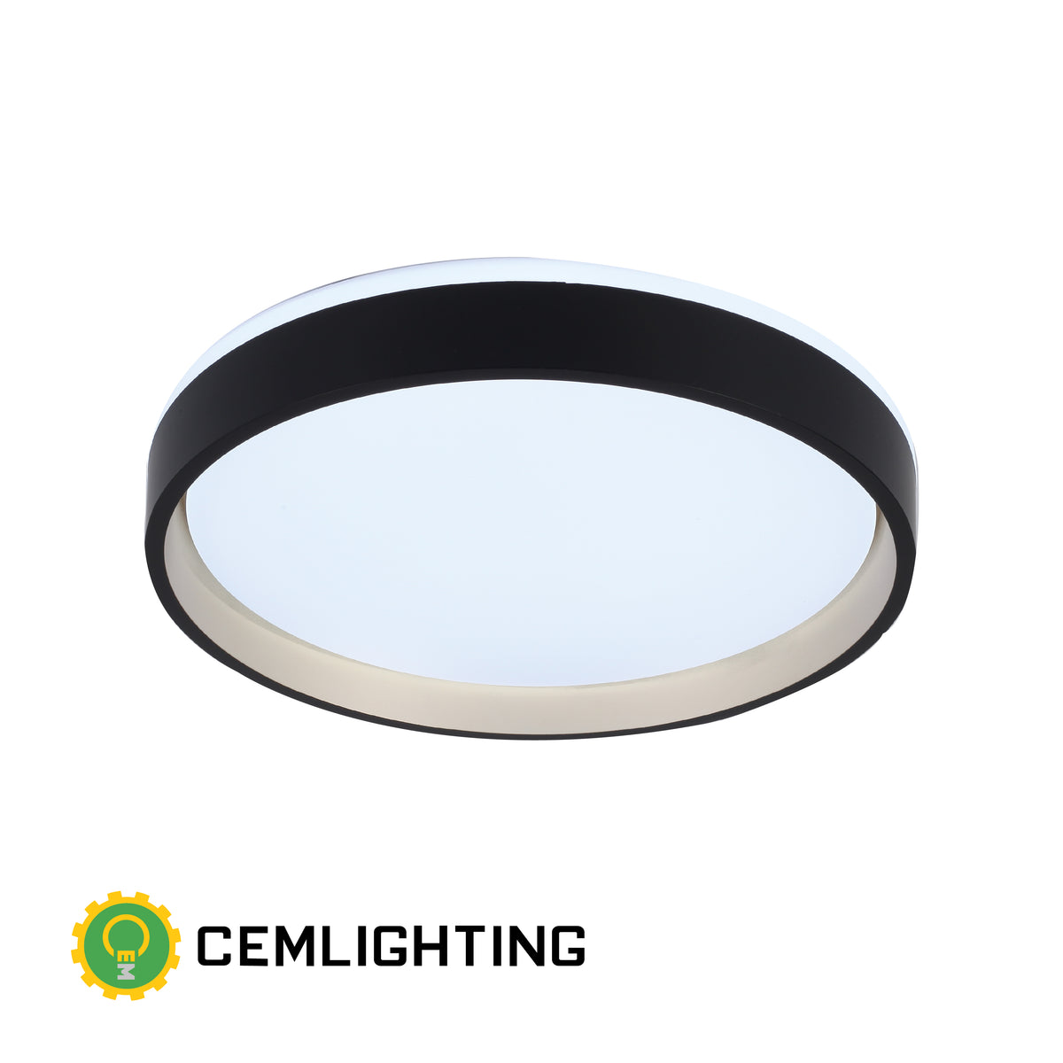 PLAFON GRECIA 48W NEGRO CON DORADO CEMLIGHTING