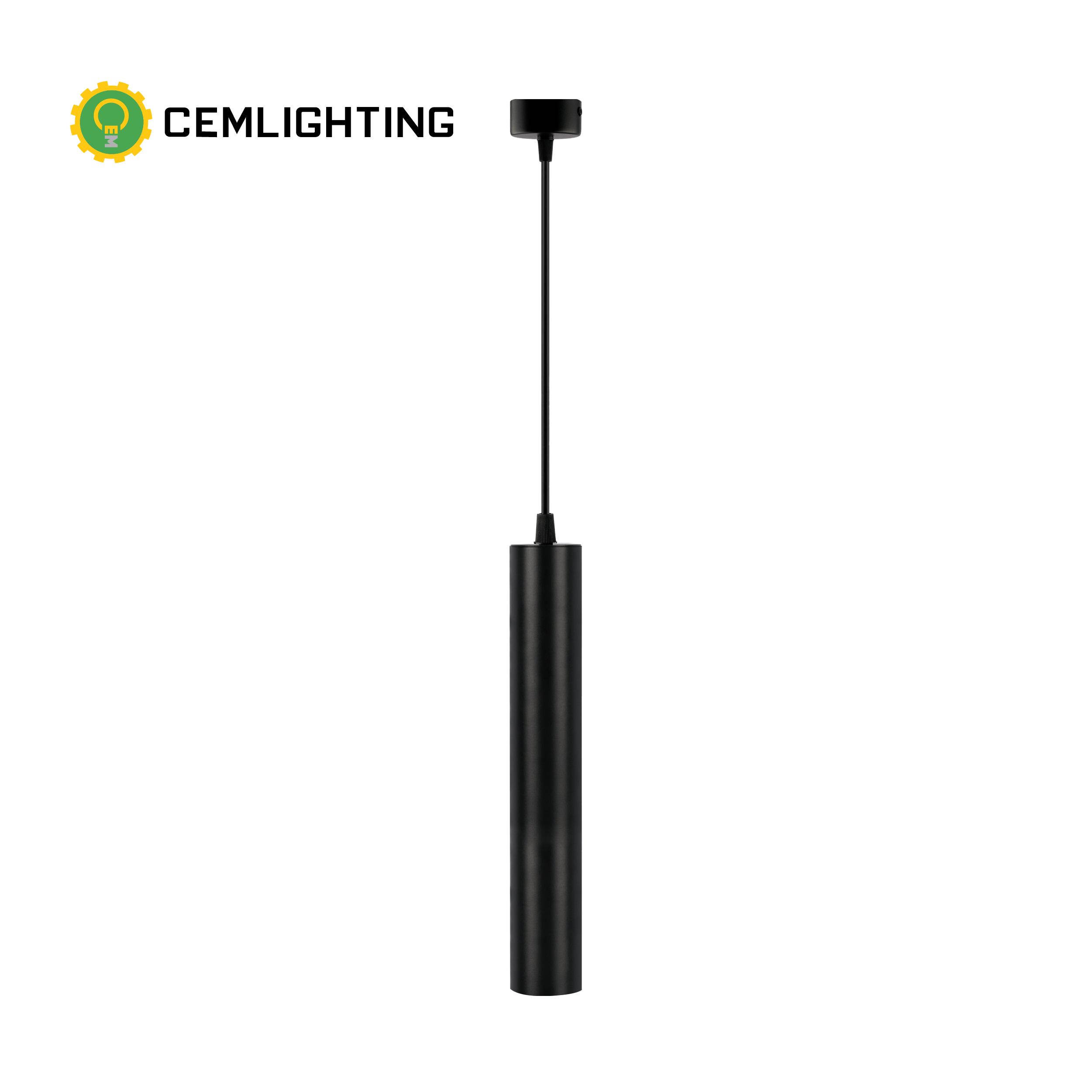 COLGANTE SLIM GU10 50CM COLOR NEGRO