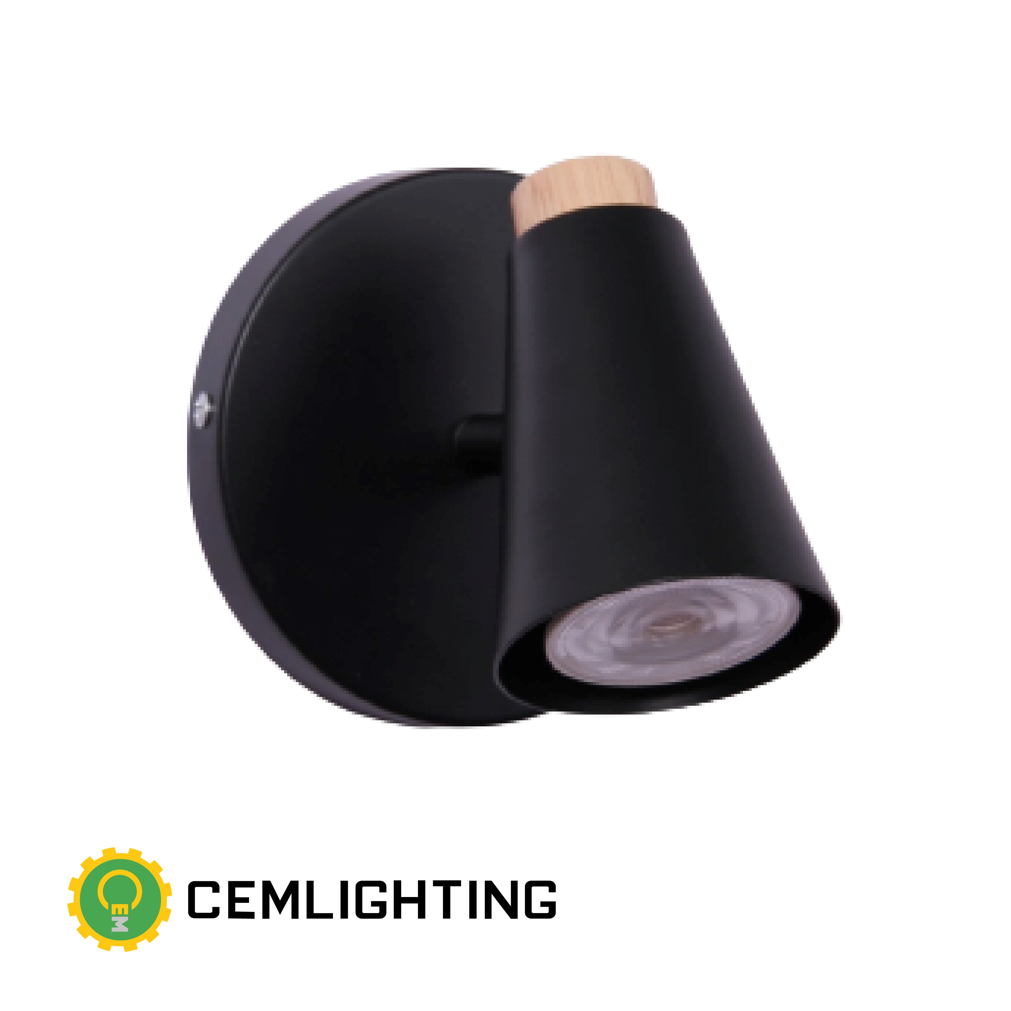 APLIQUE BELOTTI 1 LUZ GU10 NEGRO