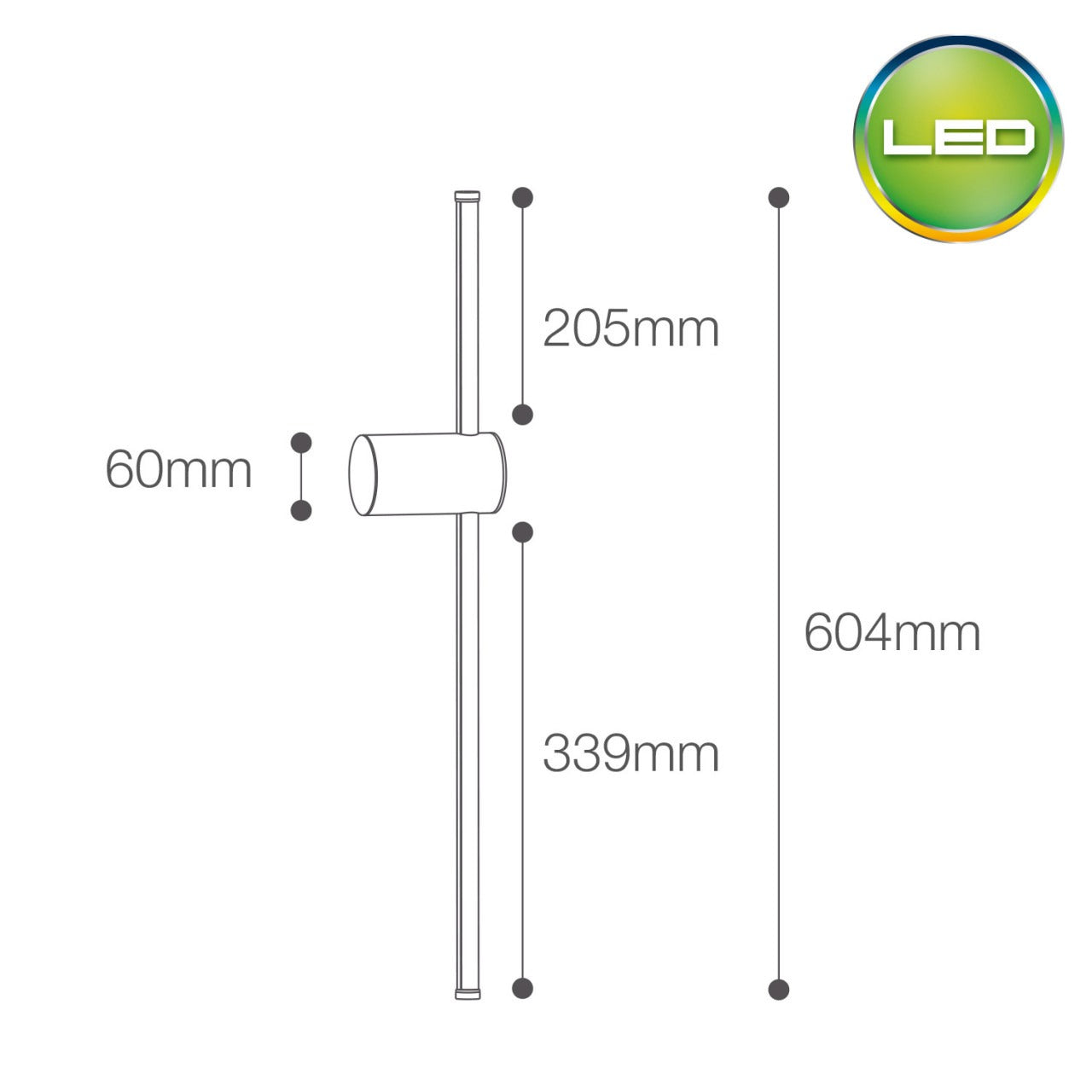 APLIQUE LED ENZO COLOR NEGRO