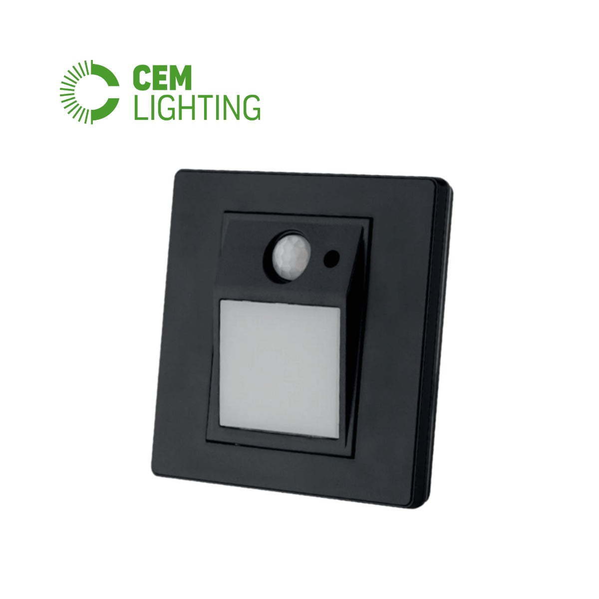 LUZ GUIA 3W CON SENSOR DE MOVIMIENTO NEGRO CEMLIGHTING
