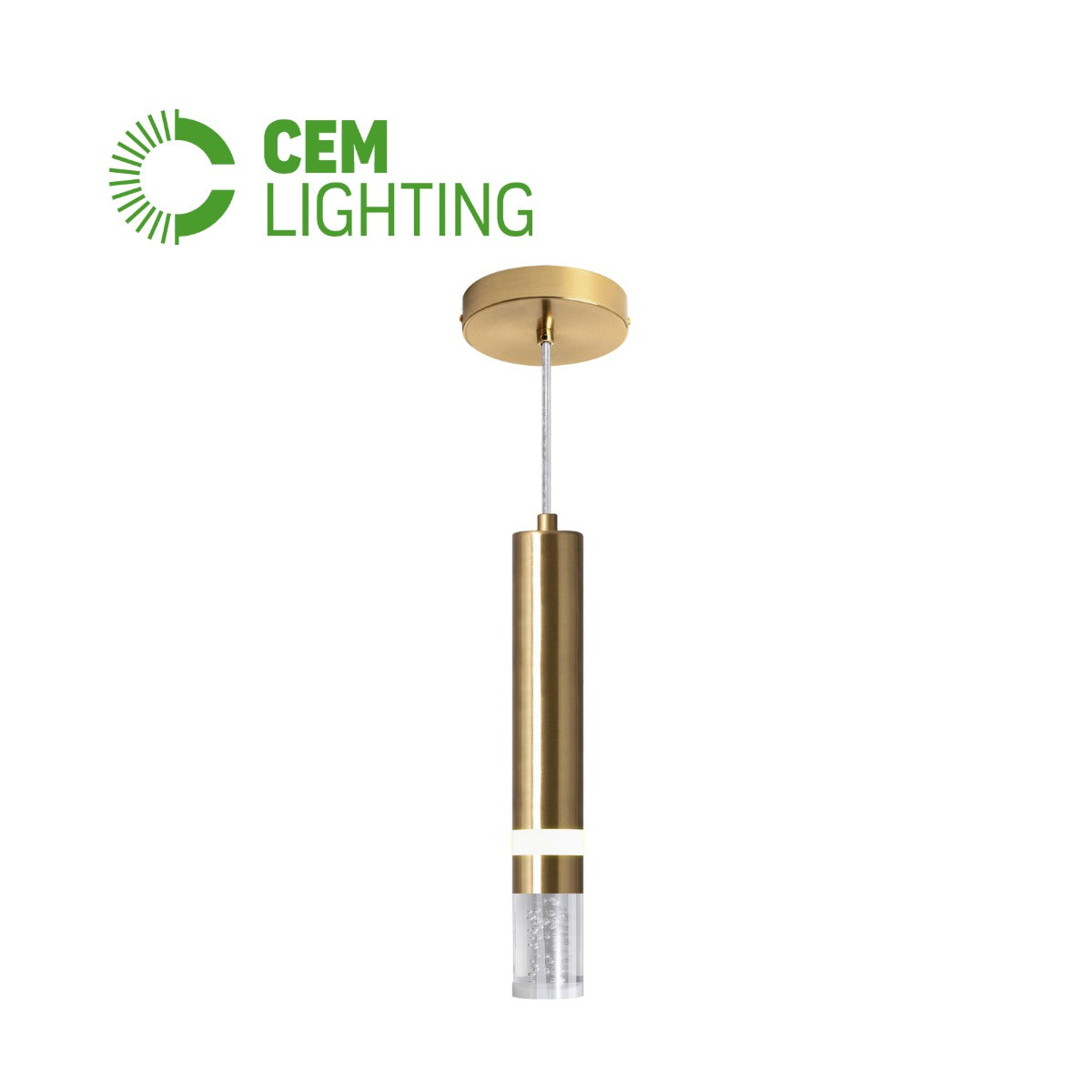 COLGANTE SLIM LED 5W MODELO ISADORA COLOR DORADO