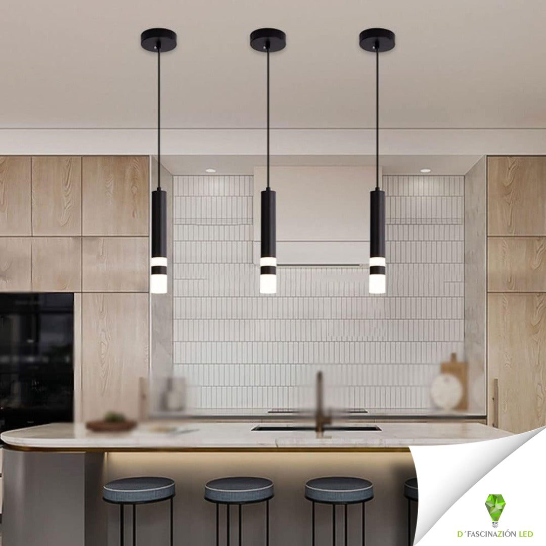 COLGANTE SLIM LED 5W MODELO LANÚS COLOR NEGRO