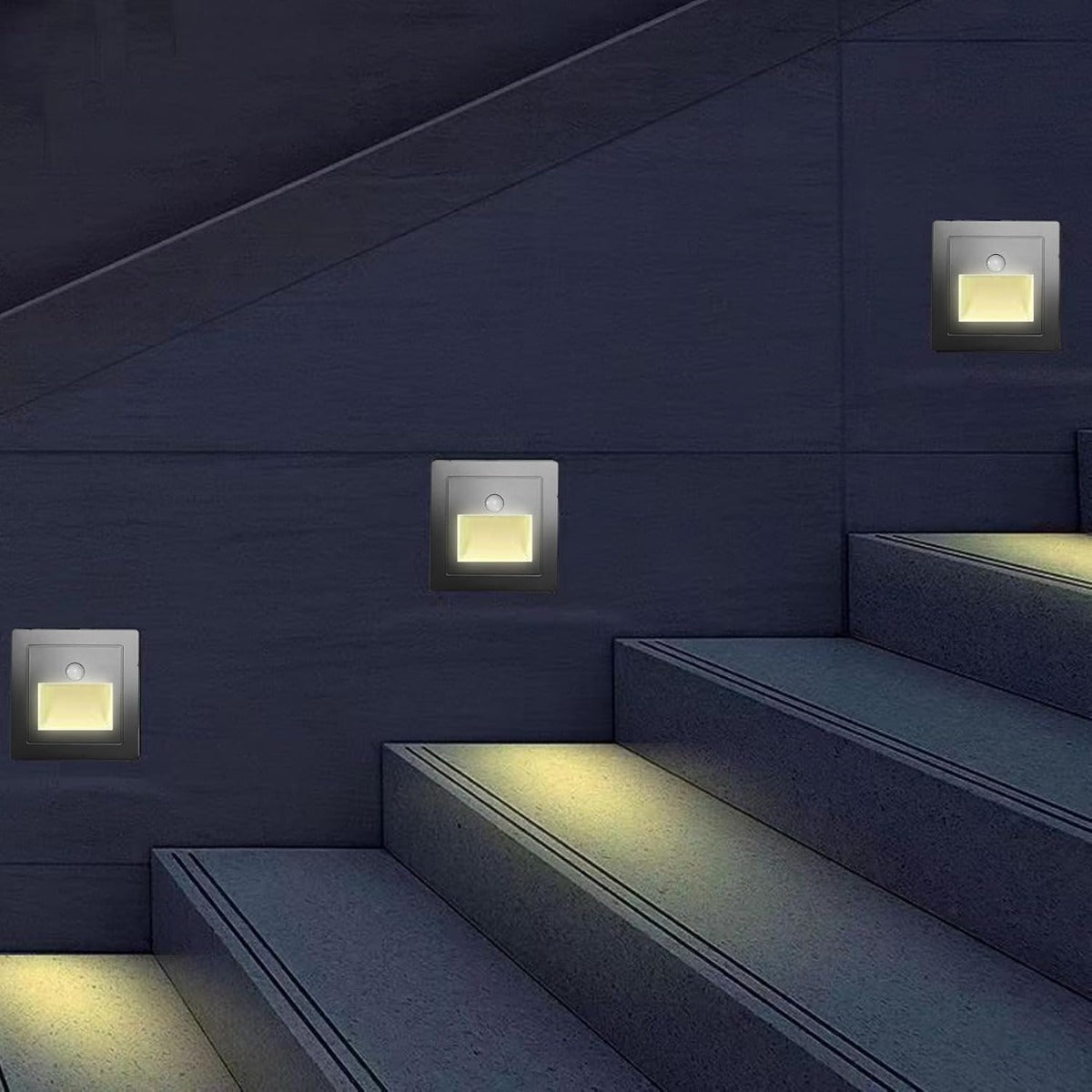 LUZ GUIA 3W CON SENSOR DE MOVIMIENTO NEGRO CEMLIGHTING