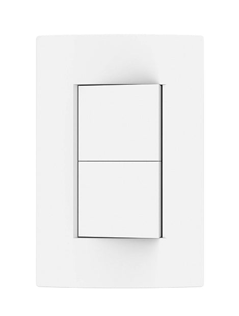 INTERRUPTOR DOBLE BLANCO AMBER