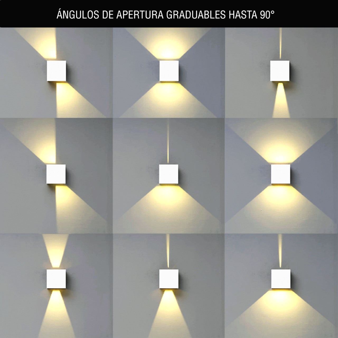APLIQUE EXTERIOR LED 4W COLOR BLANCO