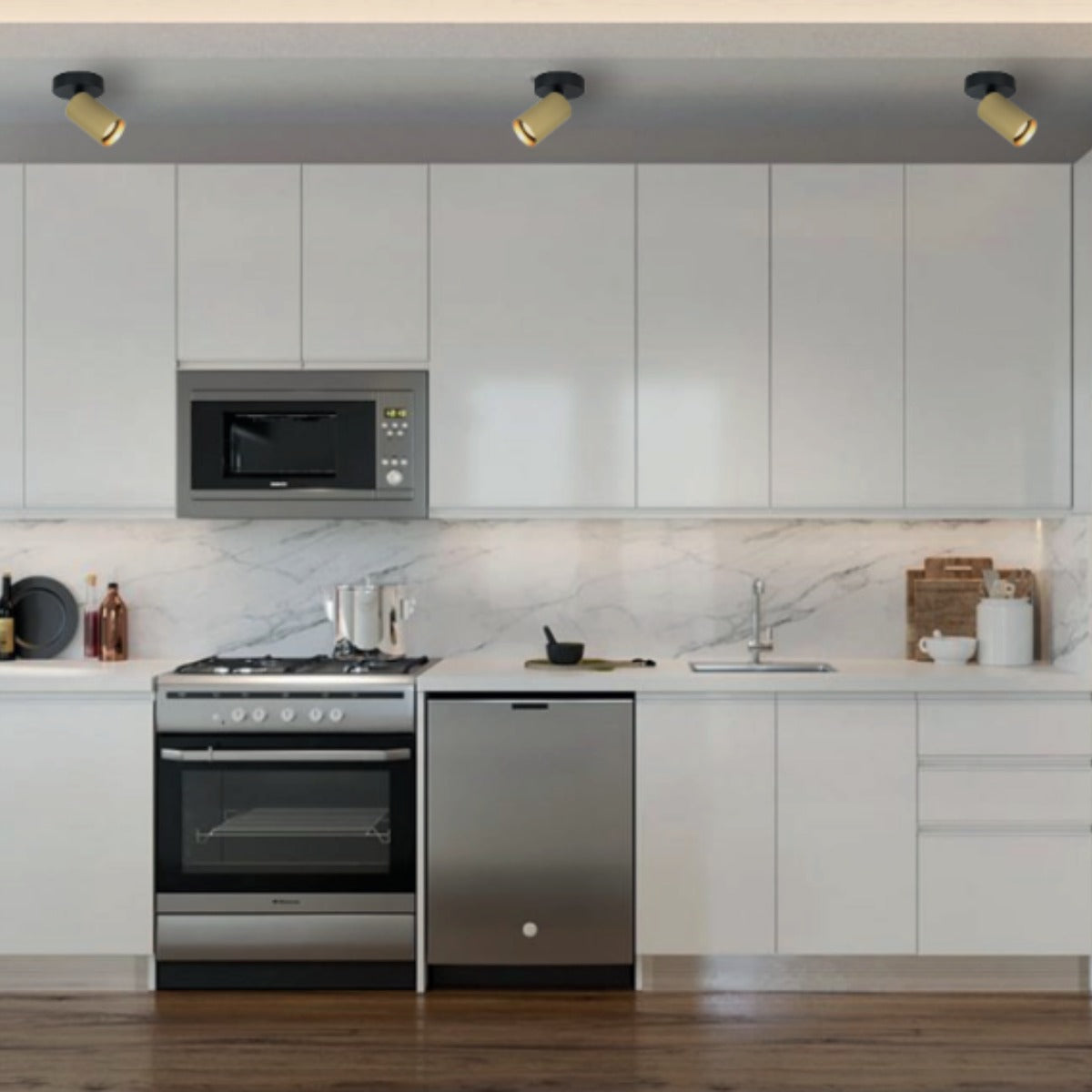 SPOT SIMPLE GU10 CARSON DORADO