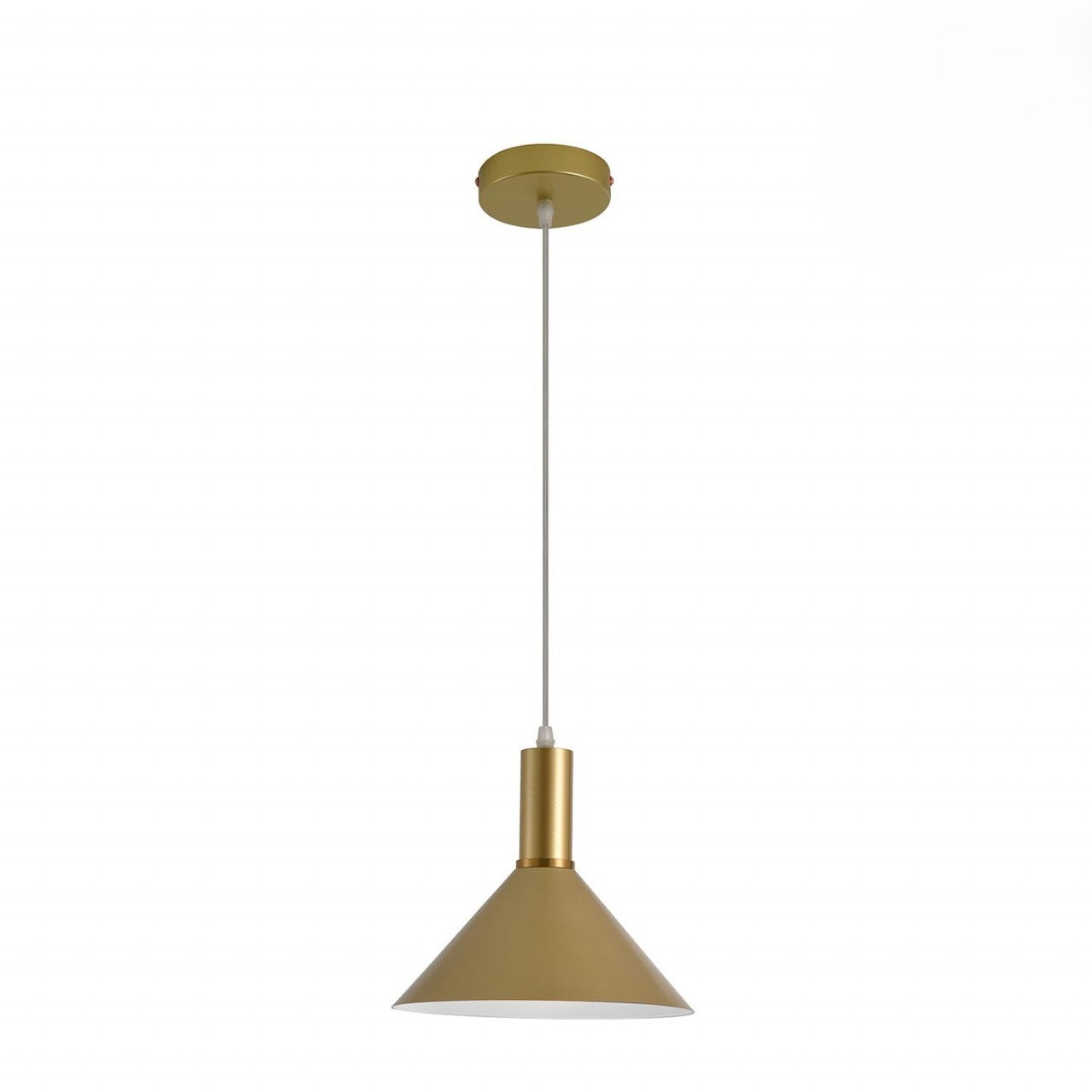 COLGANTE DELTA E27 COLOR DORADO LIGHTECH