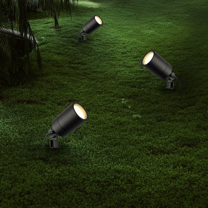 ESTACA GU10 COLOR NEGRO IP65 LDC0360-GU10-BK WELTTECH
