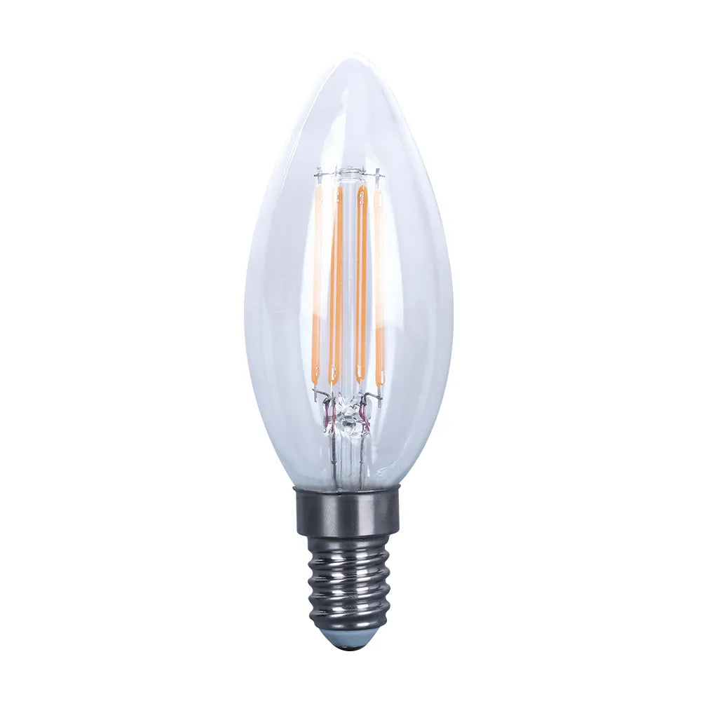 FOCO VELA TRANSPARENTE 4W E14