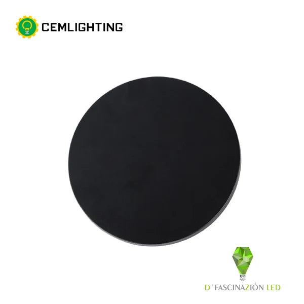 APLIQUE LUNAR 6W COLOR NEGRO CEMLIGHTING