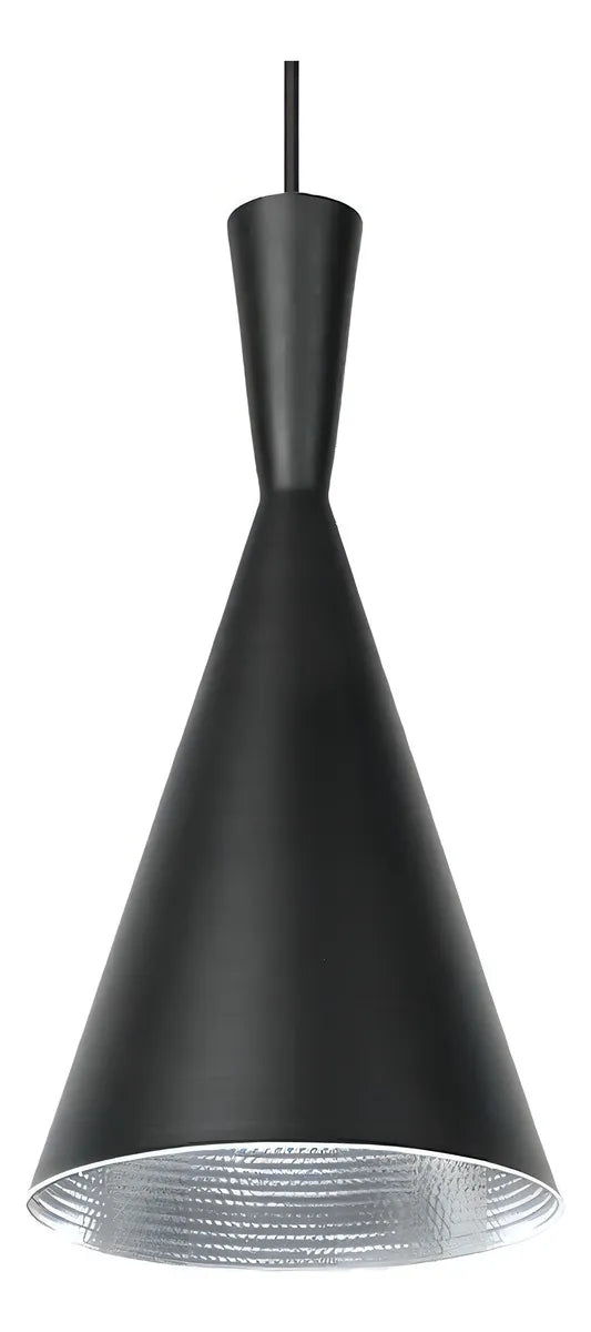 COLGANTE MINI PRINSS NEGRO CON BLANCO E27