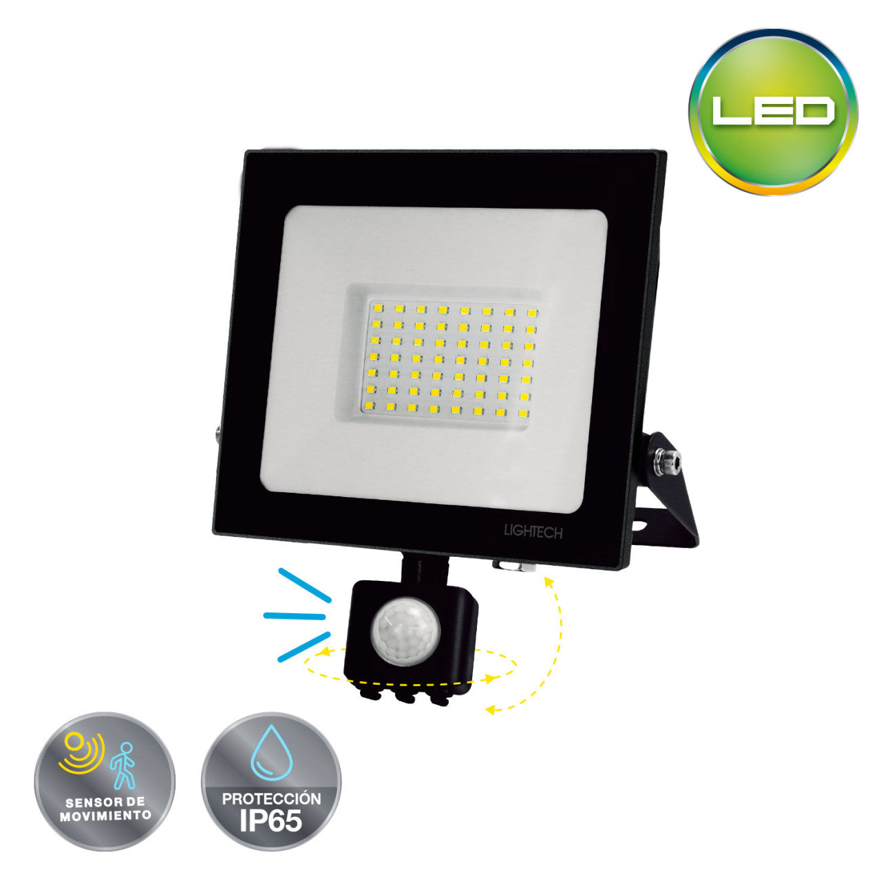 REFLECTOR LED CON SENSOR DE MOVIMIENTO 50W