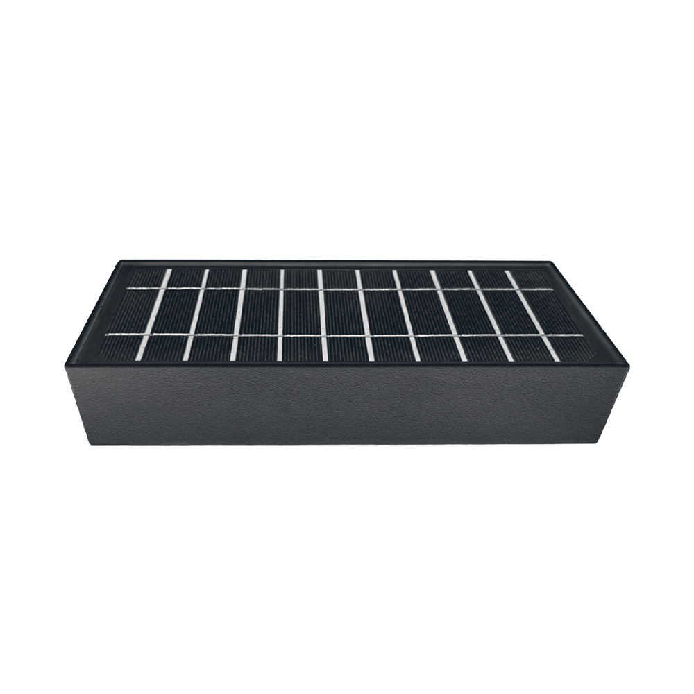 APLIQUE LED SOLAR 6W BASE NEGRO MACROLED