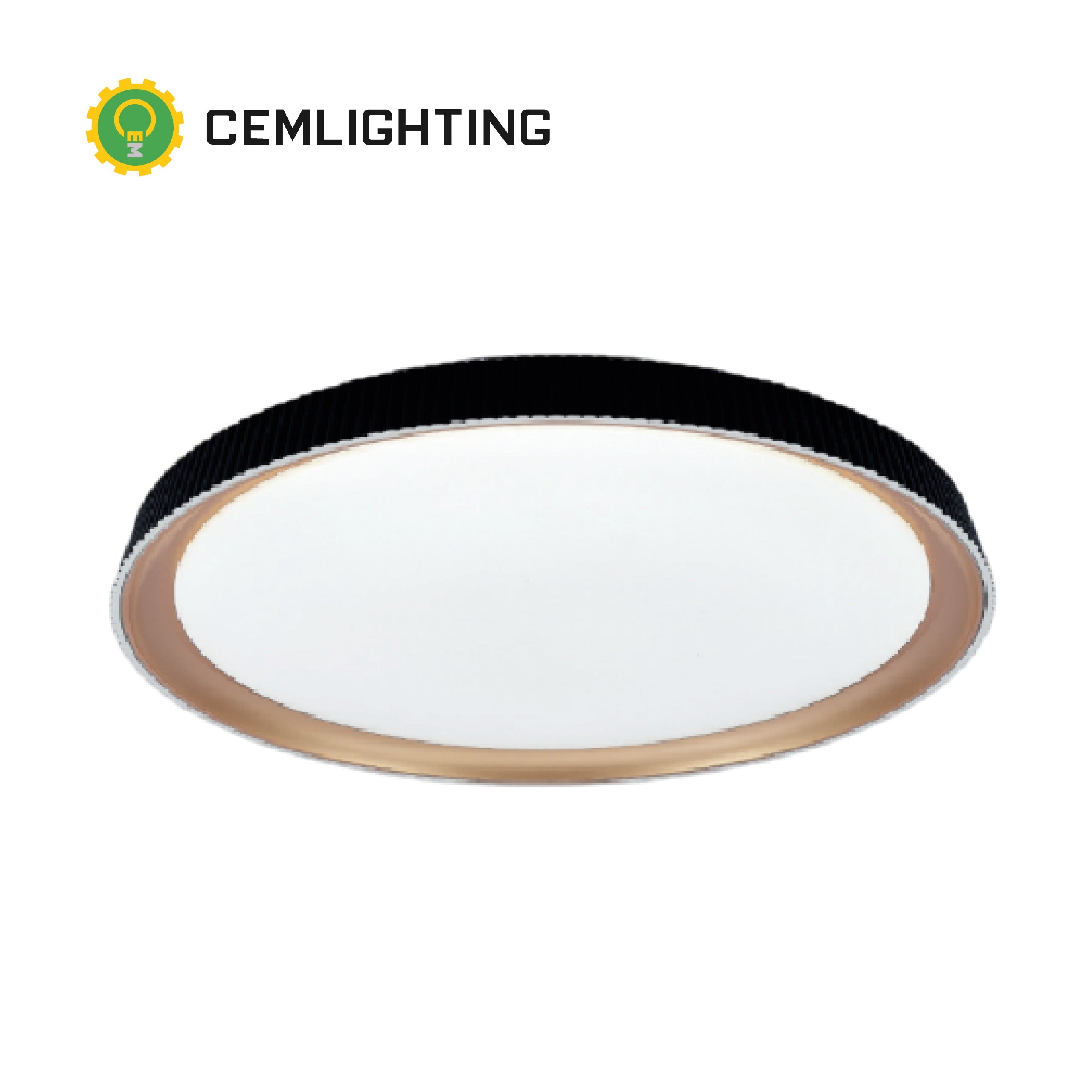 PLAFON LED 48W TURIN 40CM NEGRO