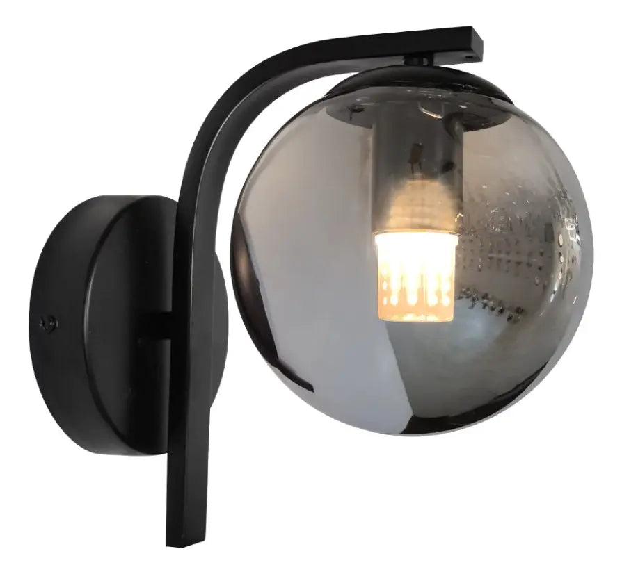 APLIQUE VALENTINA COLOR NEGRO E27 1 LUZ LUMINIKA