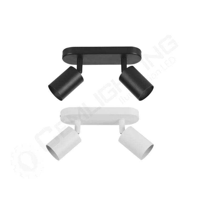 BARRA DOBLE GU10 DE ALUMINIO CEMLIGHTING