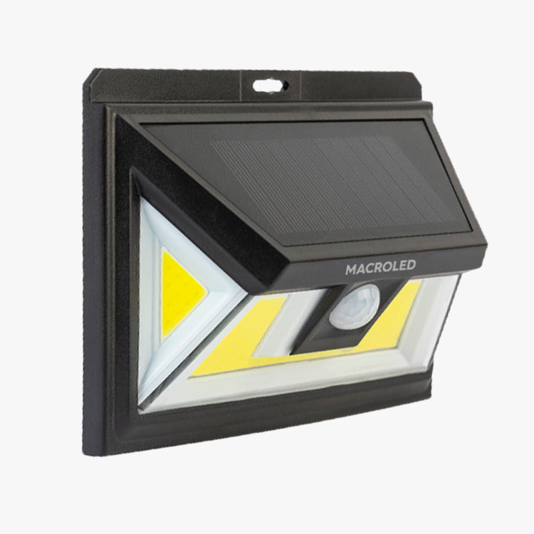 Aplique solar 5w con sensor de movimiento Macroled