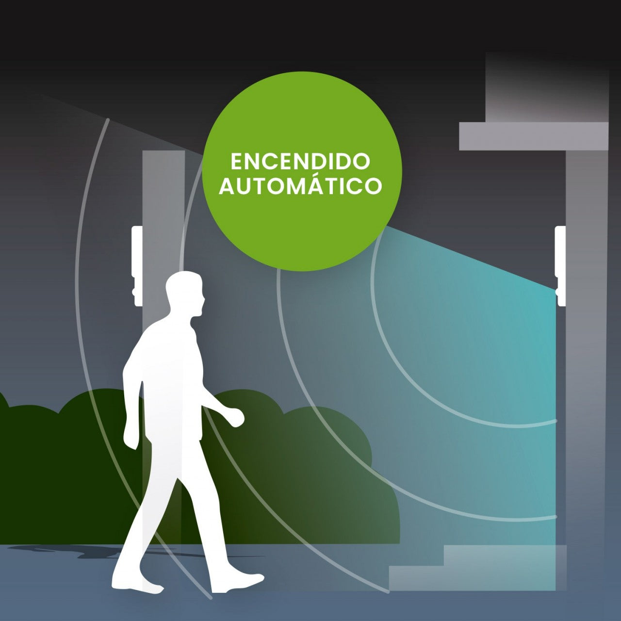 Aplique led con sensor