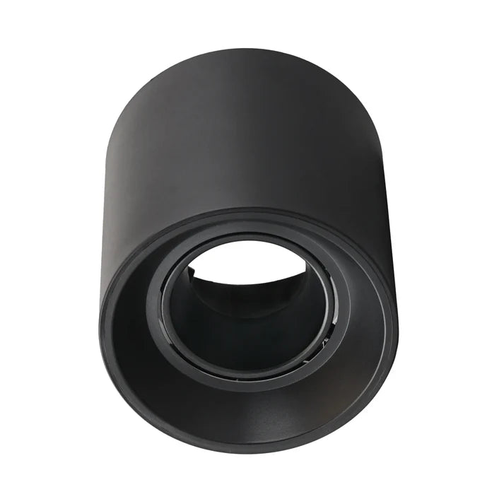 SPOT ADOSADO CILINDRO GU10 CILIC COLOR NEGRO