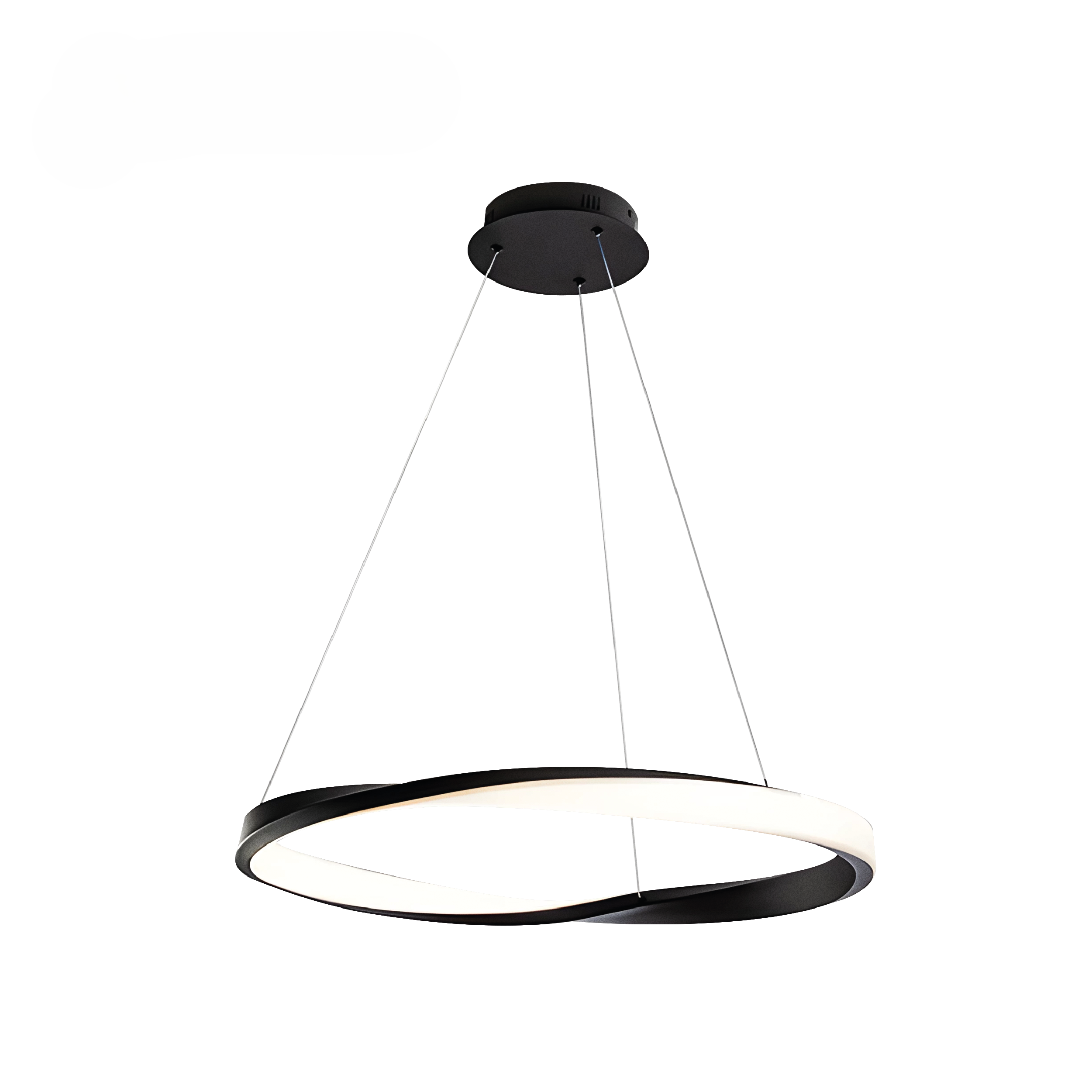 LAMPARA COLGANTE LED OPAL 44W COLOR NEGRO