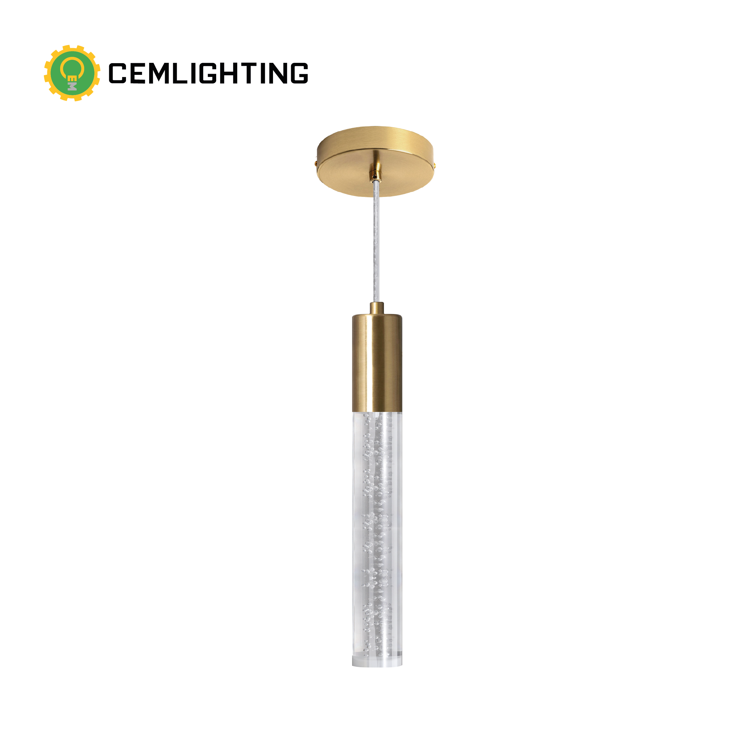 COLGANTE SLIM LED 5W MODELO CELESTIA COLOR DORADO