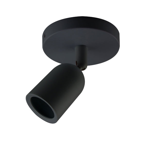 SPOT SIMPLE DIRIGIBLE NEGRO GU10 BASE CIRCULAR – D'FASCINAZIÓN LED