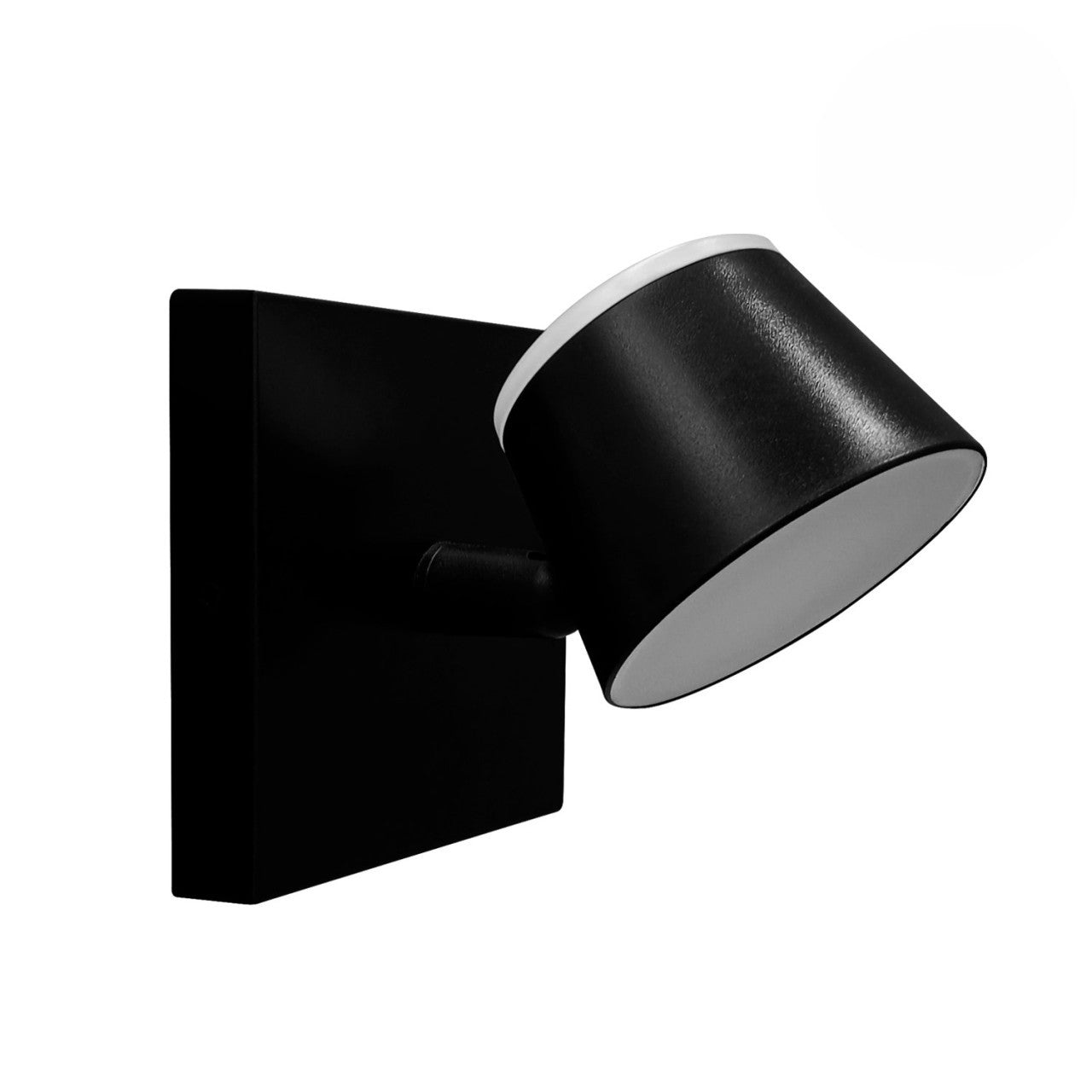APLIQUE LED LUGO 7W BASE NEGRA LUZ BLANCA CEMLIGHTING