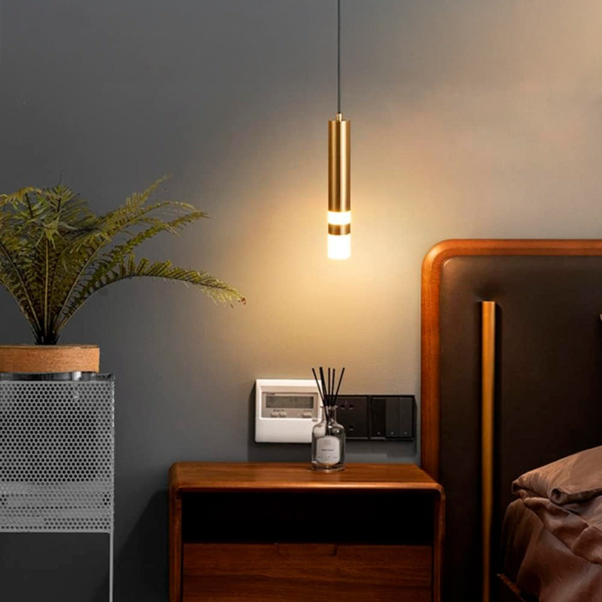 COLGANTE SLIM LED 5W MODELO ISADORA COLOR DORADO