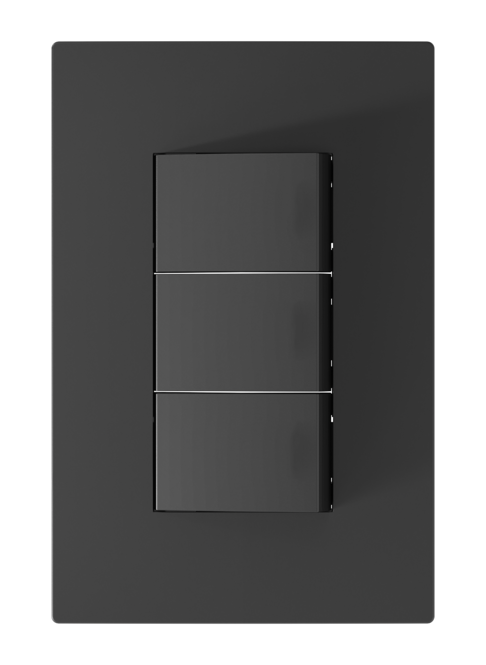 INTERRUPTOR TRIPLE CONMUTACION NEGRO CLASICO ONIX