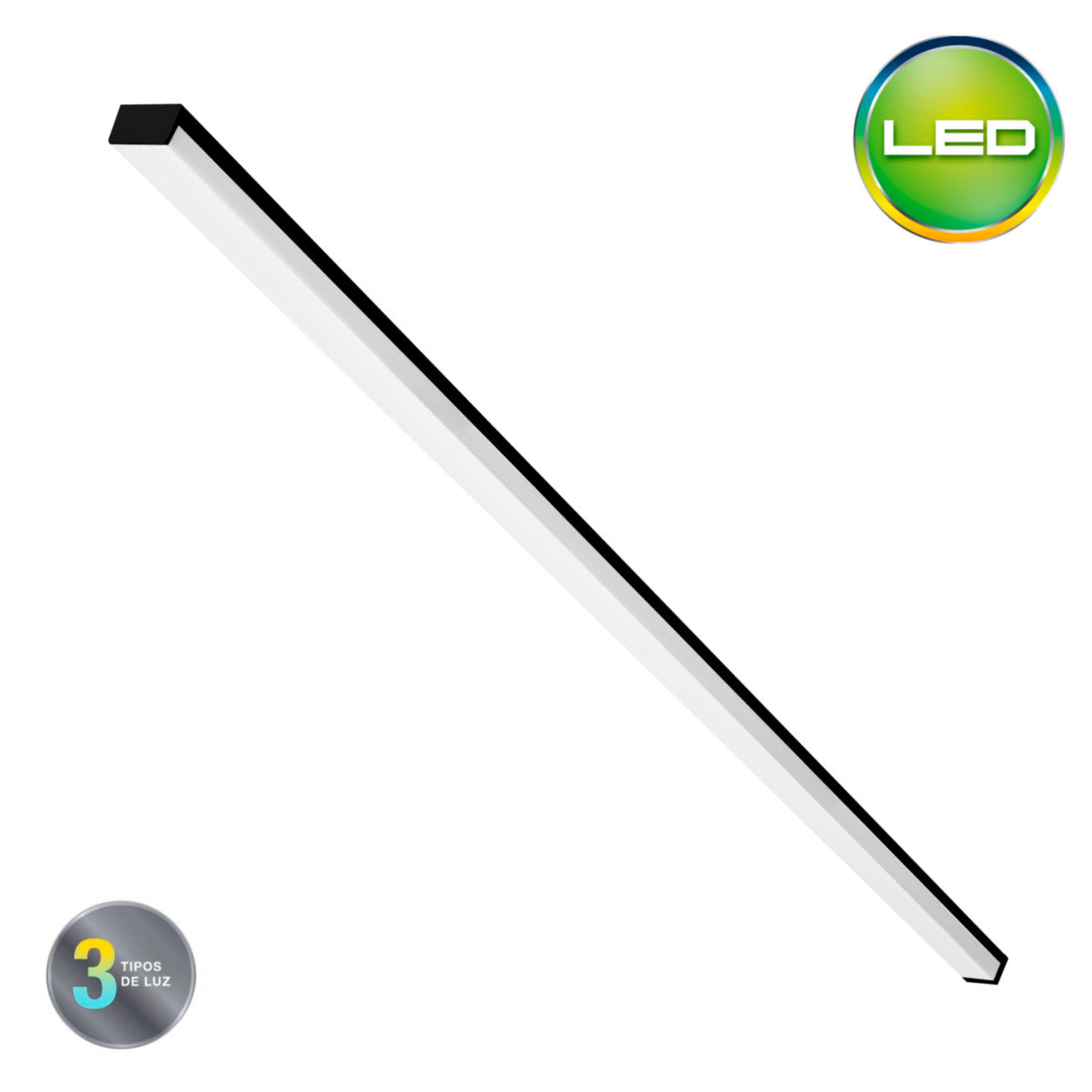 EQUIPO LINEAL 36W 3CCT NEGRO LIGHTECH