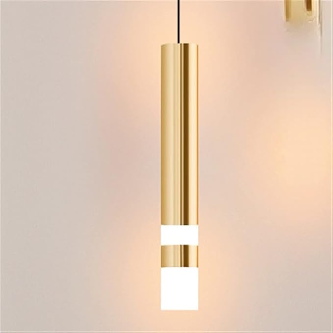 COLGANTE TUBULAR DORADO TRICOLOR LPC-21 LEDLUMI