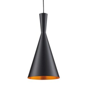 COLGANTE MINI PRINSS NEGRO CON DORADO E27