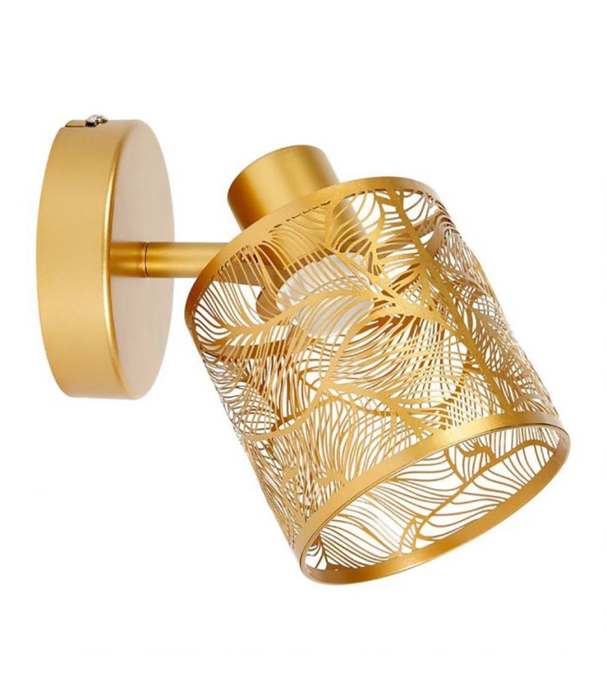 SPOT DECORATIVO SILVESTRI 1 LUZ COLOR DORADO