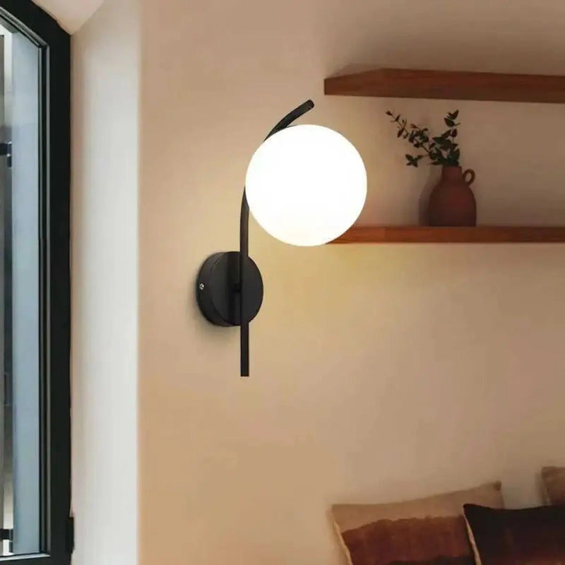 APLIQUE DE PARED THAISA NEGRO E27