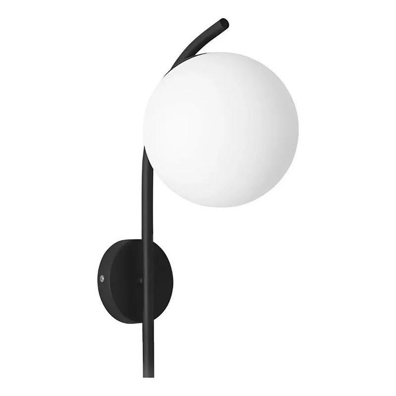 APLIQUE DE PARED THAISA NEGRO E27