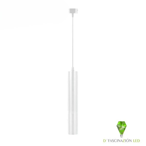 COLGANTE TUBULAR SLIM GU10 30CM COLOR BLANCO