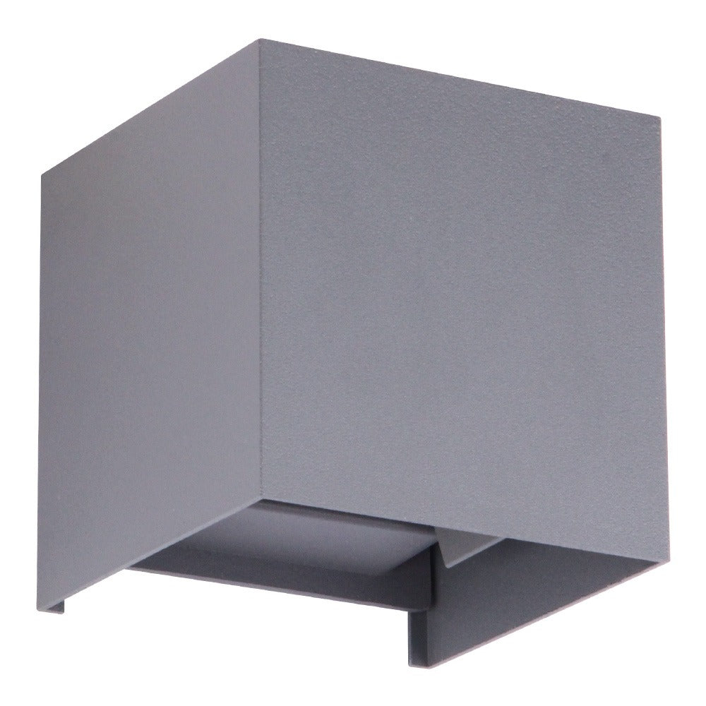 APLIQUE CUBO GRIS 6W