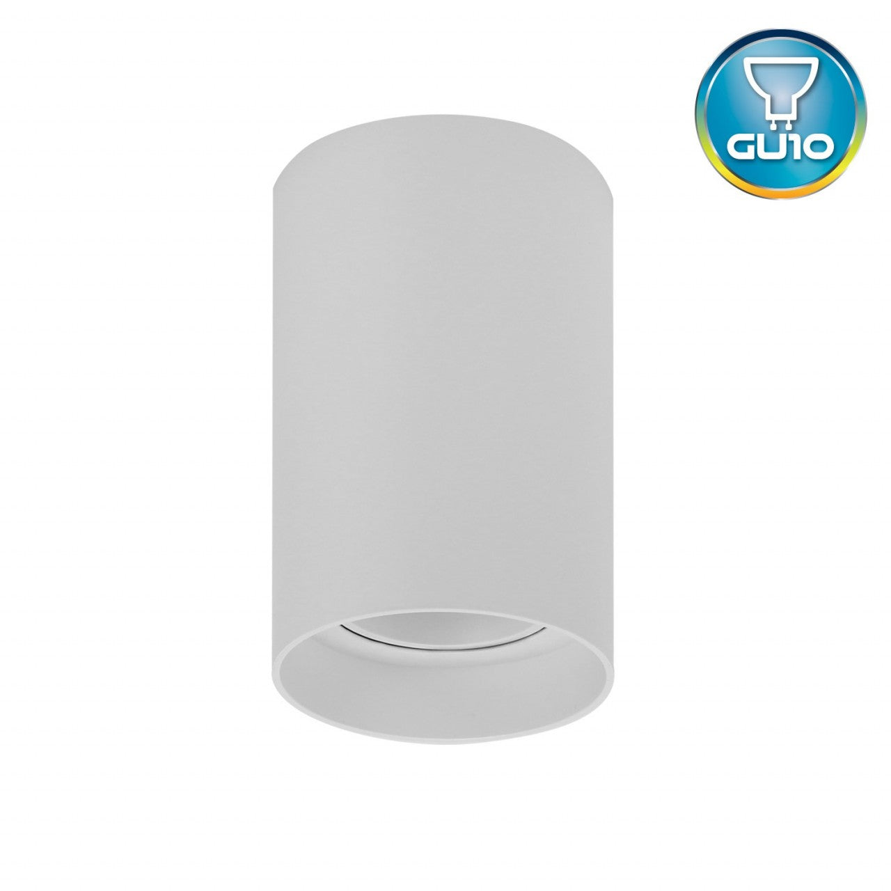 SPOT ADOSADO CILINDRO BLANCO GU10